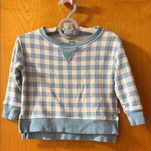 Blue and White Checkered Kids Shirt